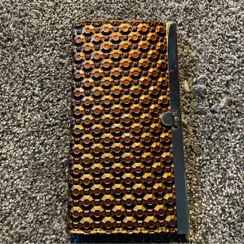 Copper Octagon Embossed Textured Clutch Wallet Women’s 7.5”x4” by Avenue